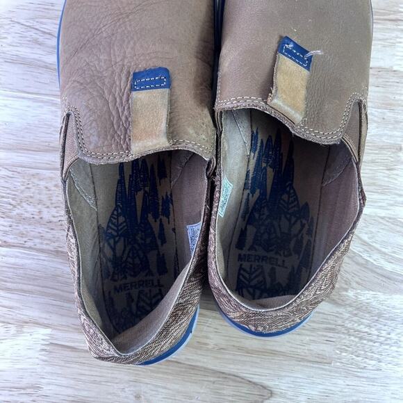 Merrell Duskair Shoes Men's 8 Brown Sugar Leather Upper Flat Casual Performance - Picture 7 of 10